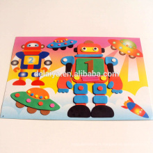 Jouets éducatifs EVA mousse puzzle autocollant kit pour robot